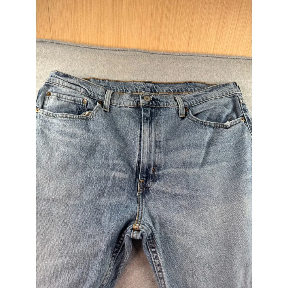 Levis 502 Taper Mens Jeans Light Wash Blue Denim 38x32 29507-0370